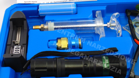 MIERNIK TESTER SZCZELNOŚCI KLIMATYZACJI Z LAMPA UV