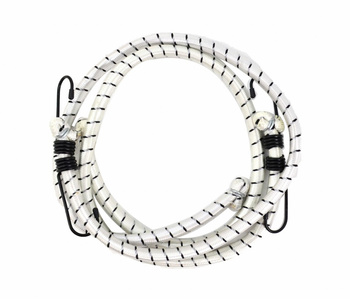 Gumy bagażowe 2x80cm, haczyki, wytrzymałe, biały AWTOOLS AW19508