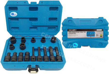 MAGNUS Zestaw kluczy do zacisków hamulców 16 szt.