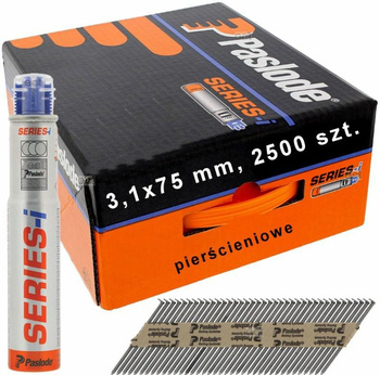 Gwoździe pierścieniowe 3,1x75 mm NFP RS 2500 szt 142029 PASLODE