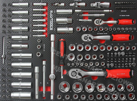 Szafka serwisowa 7 szuflad 306 el wózek narzędziowy M66598 BJC