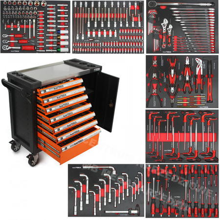 Szafka serwisowa 7 szuflad wózek 298 sztuk BJC wyposażenia