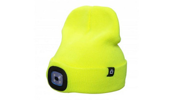 HOGERT Czapka zimowa z lampką led otto żółta uni