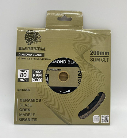 Tarcza diamentowa 200 mm do gresu IP7776 INDIAN PROFESSIONAL