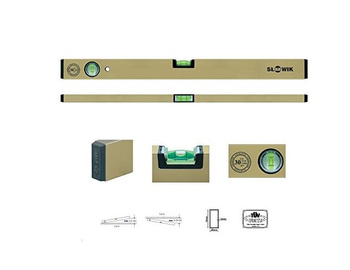 Poziomnica aluminiowa P01 1500 mm złota 10151 SŁOWIK