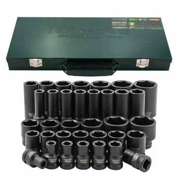 Nasadki 1/2 cala 8-32 mm 35 el 6-kątne RF-4353-5MPB ROCKFORCE