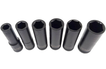 FALON TECH Nasadki udarowe długie 1/2" 10-21mm 6 szt.