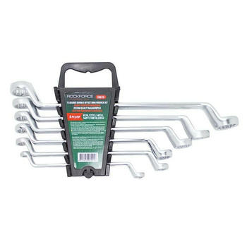 Klucze oczkowe odgięte zestaw 6 szt CrV 51028 ROCKFORCE