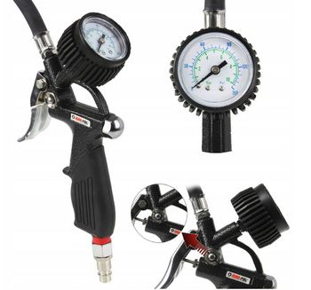 MAR-POL Pistolet do pompowania kół 10 bar manometr