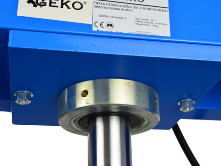 G02083 Prasa hydrauliczna 30T z manometrem i pompą