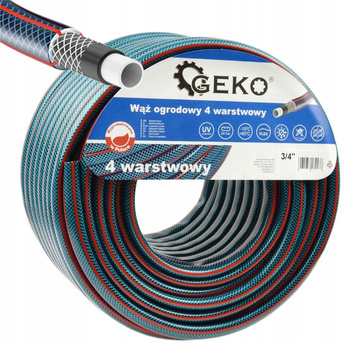 Wąż ogrodowy 30 m trzy czwarte cala czterowarstwowy G73787 GEKO
