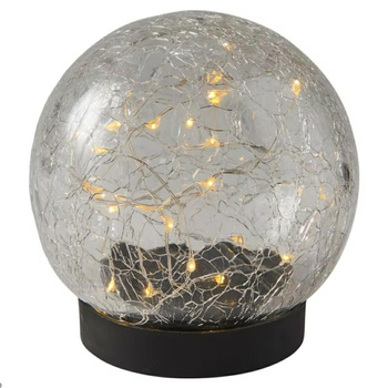 VOLTENO Lampka solarna plastik kula  10cm sole