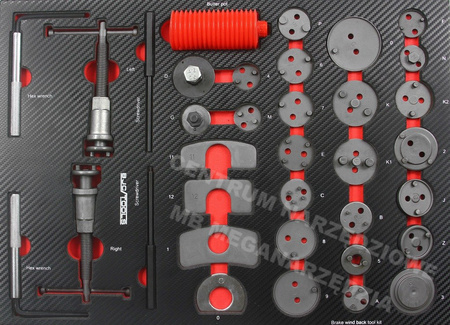 Szafka serwisowa 7 szuflad 306 el wózek narzędziowy M66598 BJC