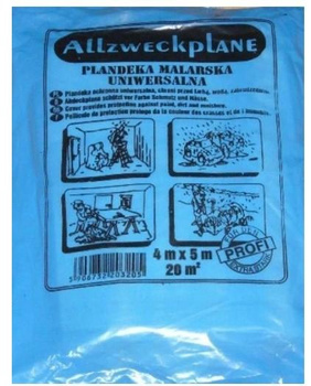 FOLIA 4 x 5m budowlana niebieska extra hermes