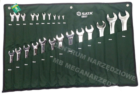 SATA Klucze płasko oczkowe 23szt zestaw kluczy 6-32 mm