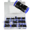 Złączki pneumatyczne wtykowe 4-16 mm zestaw 40 szt M66571 MAR-POL