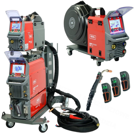 Półautomat spawalniczy + Chłodnica EXPERT MIG 550W PULSE Pro7 LCD Migomat, zestaw