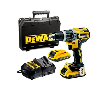 DEWALT Wiertarko-wkrętarka udarowa 18V 70/27Nm 2x2,0Ah LI-ION BRUSHLESS Walizka TSTAK DCD796D2