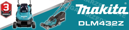 MAKITA Kosiarka 2x18V 43cm DLM432Z (bez akumulatorów i ładowarki)