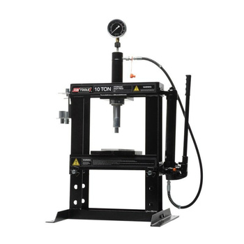 AWTOOLS Prasa hydrauliczna z manometrem 10T
