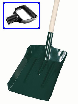 Łopata do węgla nr 4 metal uchwyt DY drewniany trzonek 269 KARD