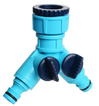 Rozdzielacz podwójny do węża ogrodowego 3/4 1 cal 52-220 CELLFAST