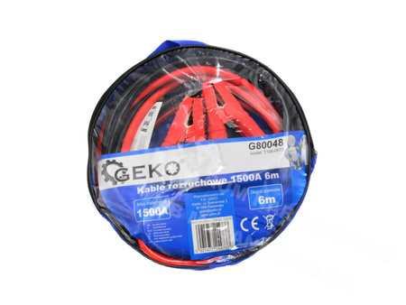 Kable rozruchowe 1500A 2x6m etui G80048 GEKO