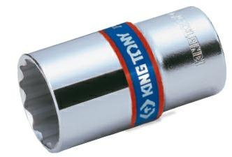 Nasadka 36 mm długa 1/2 12-kątna chromowana 423036M KING TONY