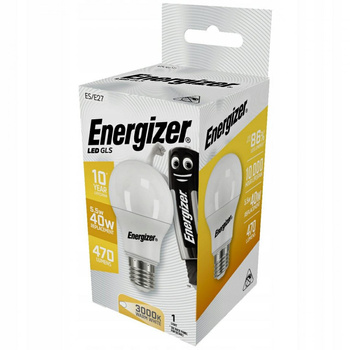 ENERGIZER ŻARÓWKA BULB 4,9W / 40W E27 470LM BARWA CIEPŁA