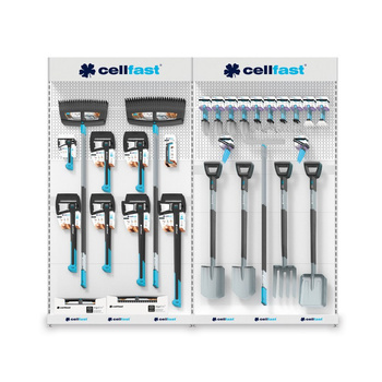 Stojak ekspozycyjny na narzędzia stalowy biały 159 sztuk 10-922 CELLFAST