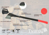 Siekiera rozłupująca 1350g rębak do drewna TVARDY