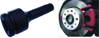 Jonnesway Bit udarowy SPLINE M18 x 105mm z nasadką 3/4" VW/AUDI AN010202