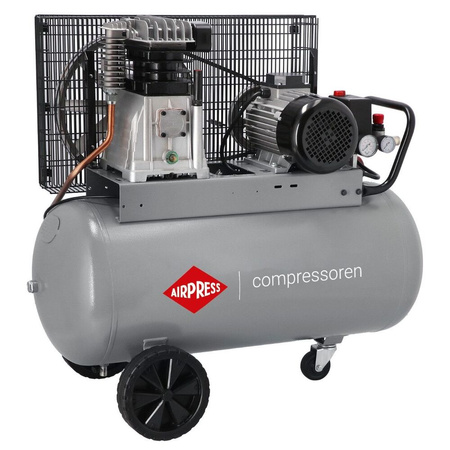 AIRPRESS Kompresor dwutłokowy 90L 10 bar HK 600-90 355L Sprężarka tłokowa