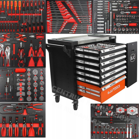 Szafka serwisowa 7 szuflad 306 el wózek narzędziowy M66598 BJC