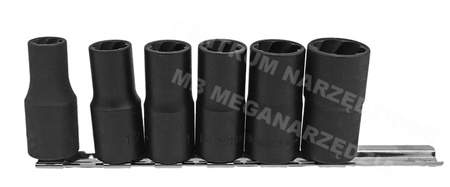 9TD036MR Zestaw nasadek 1/2 10-19mm do obrobionych śrub nakrętek KING TONY