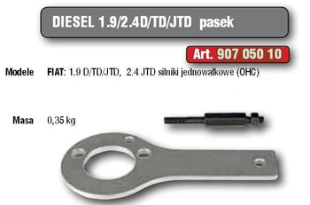 Blokada koła pasowego wału 1.9 2.4 JTD OHC 90705010 HP S.C.