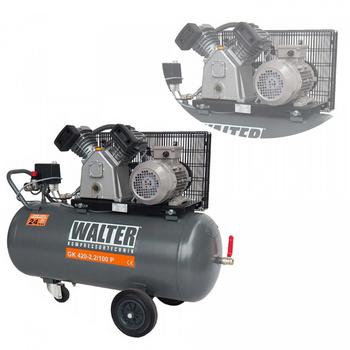 KOMPRESOR SPRĘŻARKA 230V 100L 10BAR 420 l/m WALTER