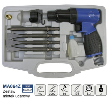 ADLER ZESTAW MŁOTEK UDAROWY 190mm MA064Z