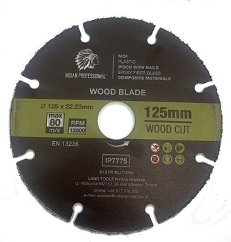 Tarcza uniwersalna 125mm indian professional