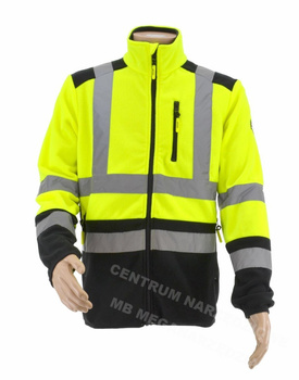 AWTOOLS Bluza polarowa T3/ odblaskowa żółta/ S