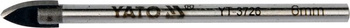 Wiertło do szkła i ceramiki 4 mm YG6X uchwyt walcowy YT-3725 YATO