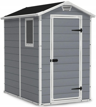 KETER Domek ogrodowy manor 4x6 szaro/biały 130 x 192 x 198cm