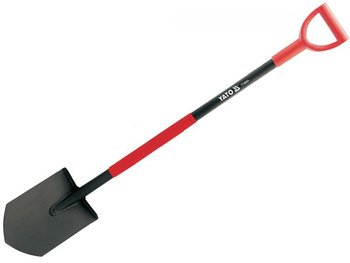 Szpadel ostry metalowy 120 cm uchwyt D stal 1050Mn YT-86804 YATO