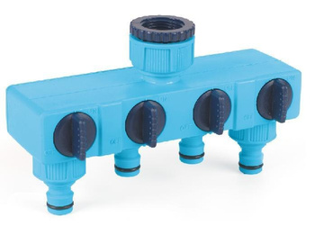 Rozdzielacz poczwórny do wody 4 wyjścia 3/4 1 cal 52-240 CELLFAST