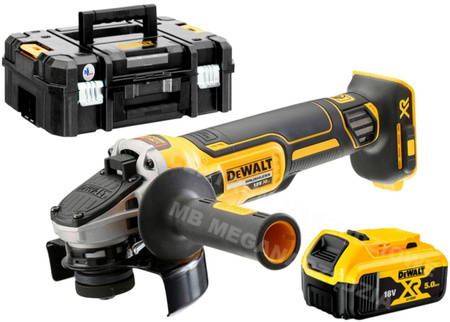 Szlifierka kątowa 125 mm 18V XR DCG405P1NT TSTAK 5,0 Ah DEWALT