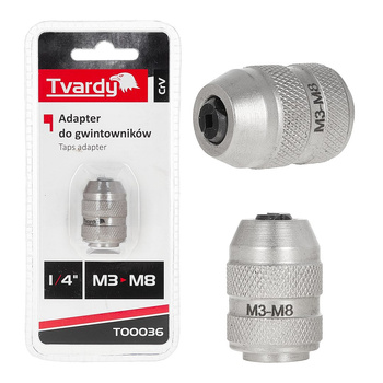 Adapter do gwintowników M3-M8 1/4 T00036 MARKA NIEZDEFINIOWANA