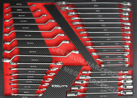 Szafka serwisowa 7 szuflad 306 el wózek narzędziowy M66598 BJC