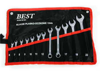 Klucz płasko-oczkowy 12szt. /SILVER