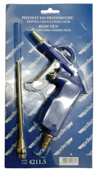 ADLER PISTOLET DO PRZEDMUCHIWANIA 2cm+15cm BLISTER
