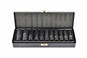 **Zestaw nasadek udarowych 1/2" 11el 10-24mm CrMo BLACK LINE AW38645BL AWTOOLS**